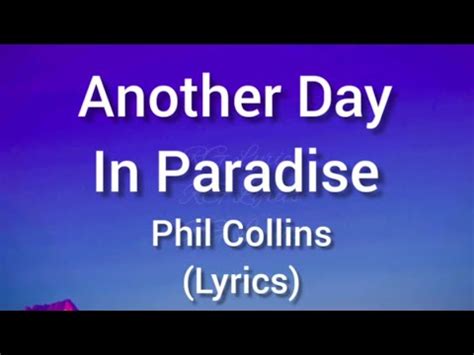 paradise lyrics|another day in paradise lyrics.